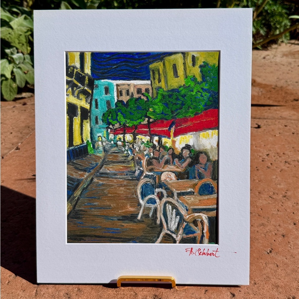 Spanish Cafe – 11x14” Matted Fine Art Print